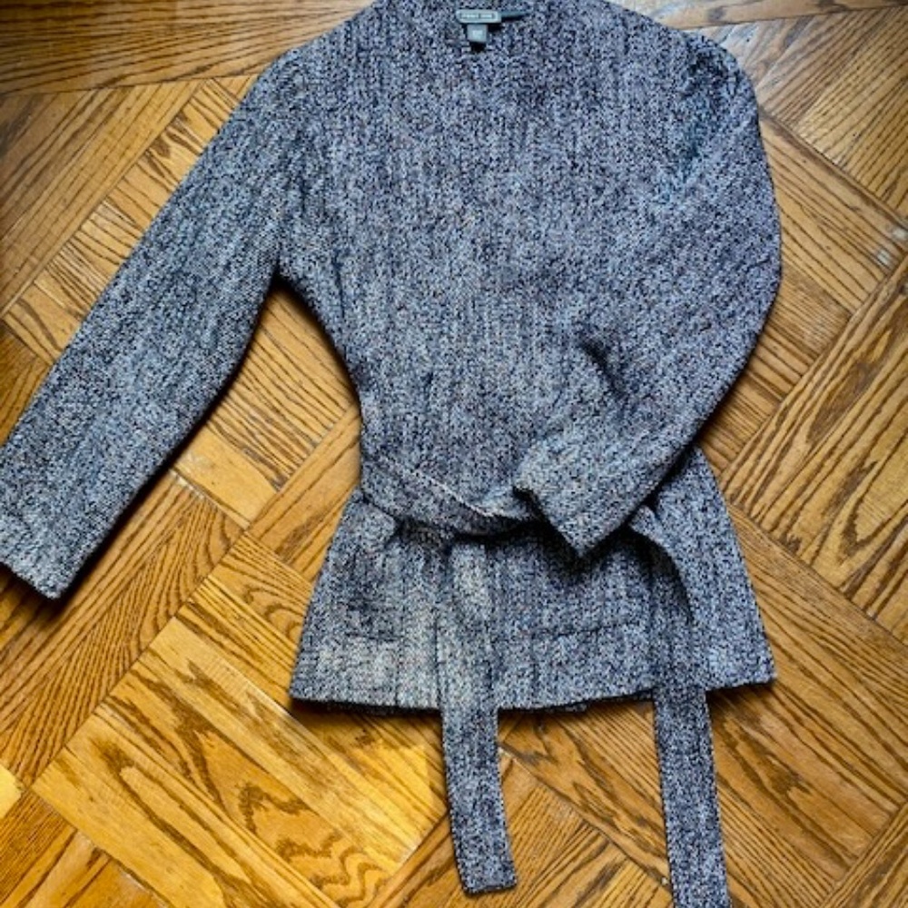 New J. Crew Point Sur Tweed Blazer with Belt, XXS - Picture 2 of 5